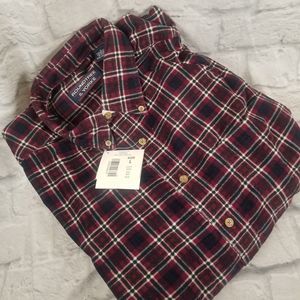 Roundtree & Yorke VTG Mens Large Button Up Red Plaid NWT